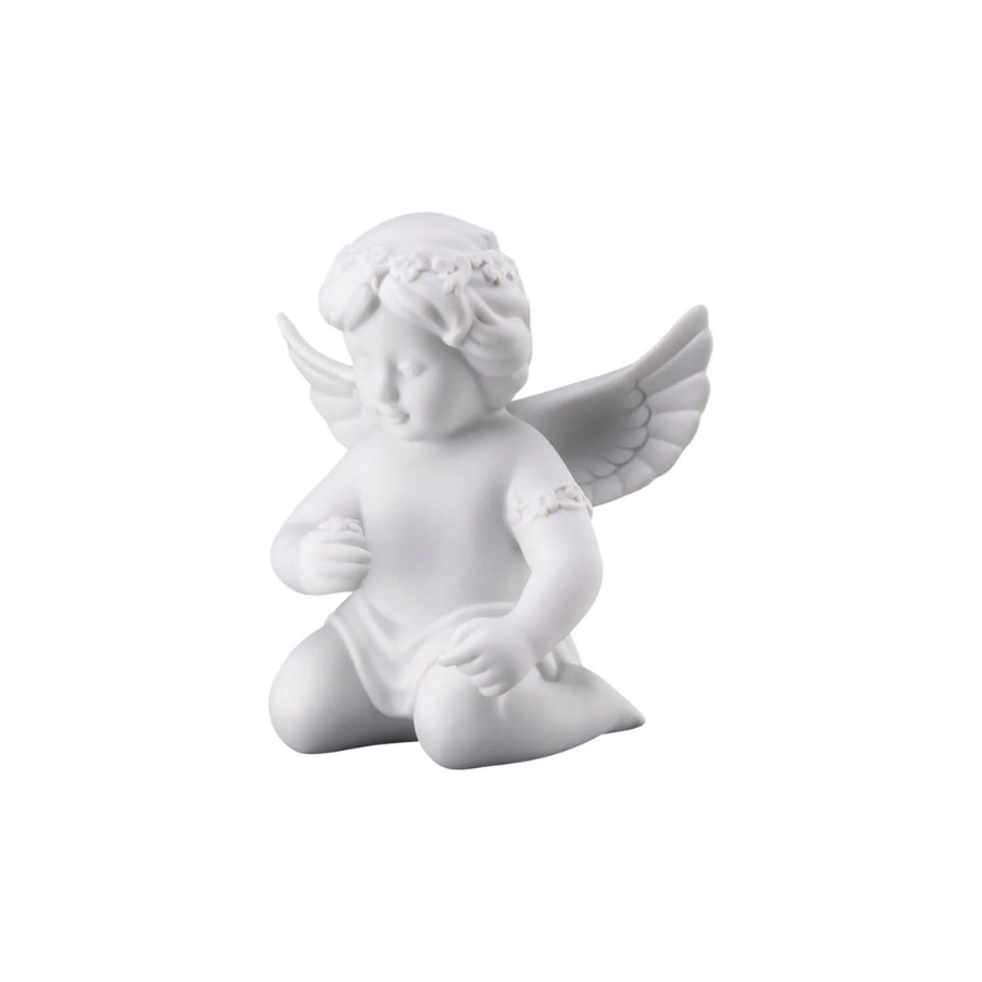 Angel with Floral Wreath 10 cm