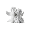 Pair Angels with Floral Wreath 8 cm