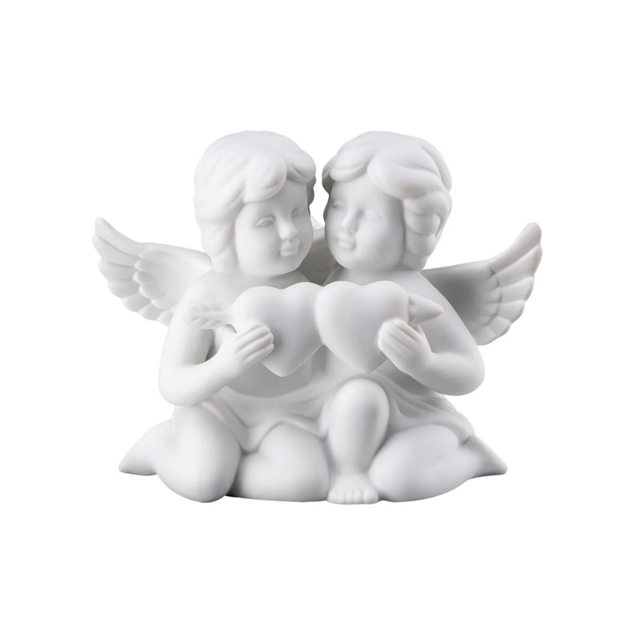 Pair Angels with Heart 8 cm