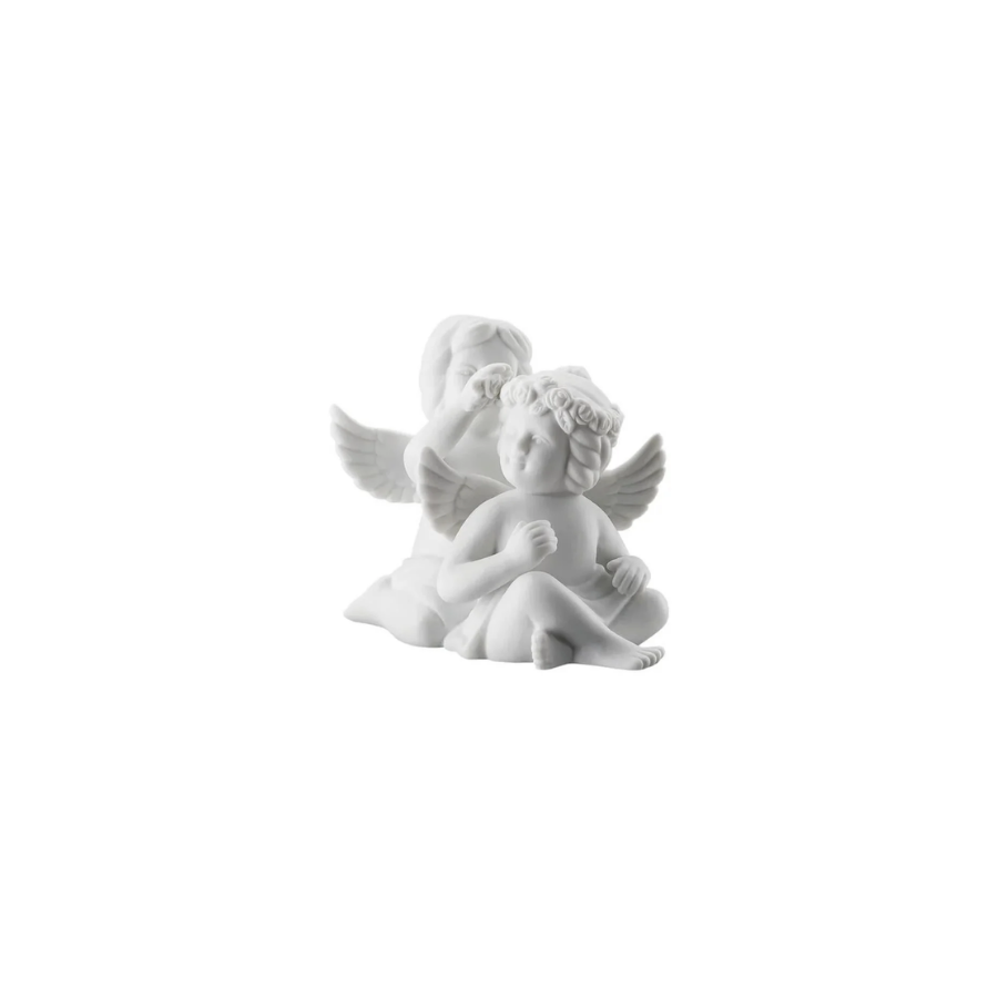 Pair Angels with Wreath 6 cm