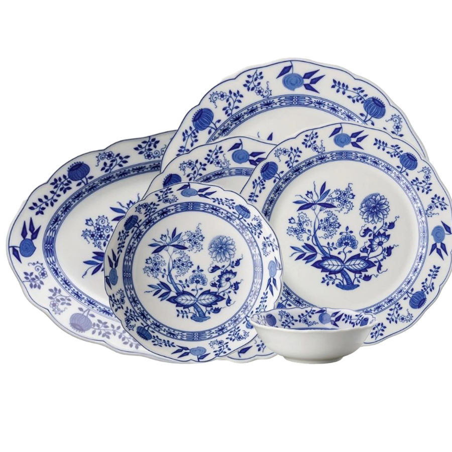 Blau Zwiebelmuster 51 Parça Yemek Takımı