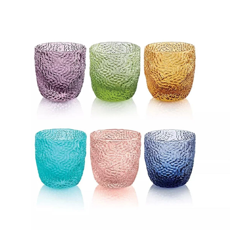 Tricot 6'lı Set Renkli Bardak 30 cl