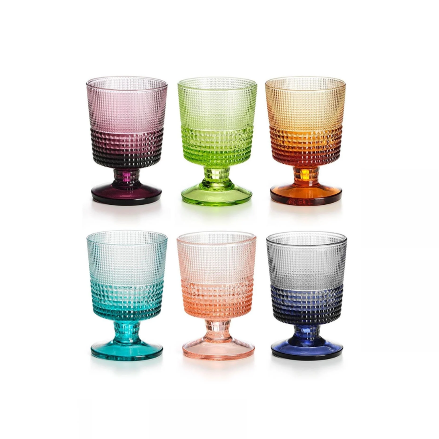 Speedy 6 lı Set Renkli Kadeh 24 Cl