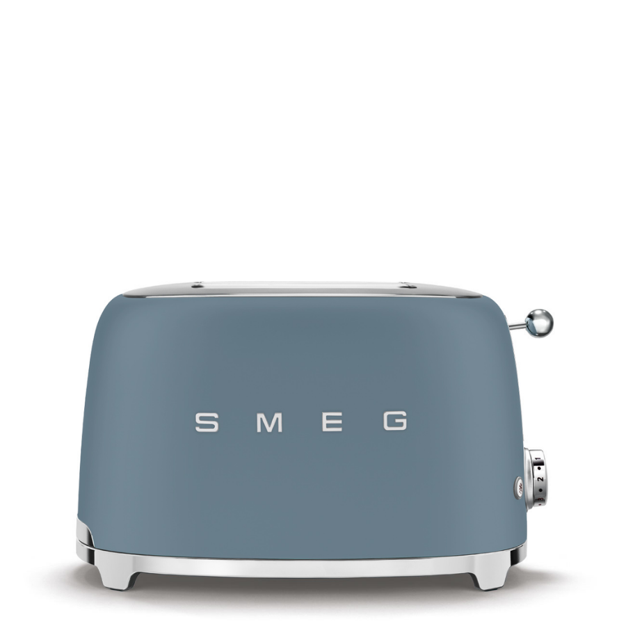 Smeg TSF01SBMEU 2x1  Mat Mavi Ekmek Kızartma Makinesi