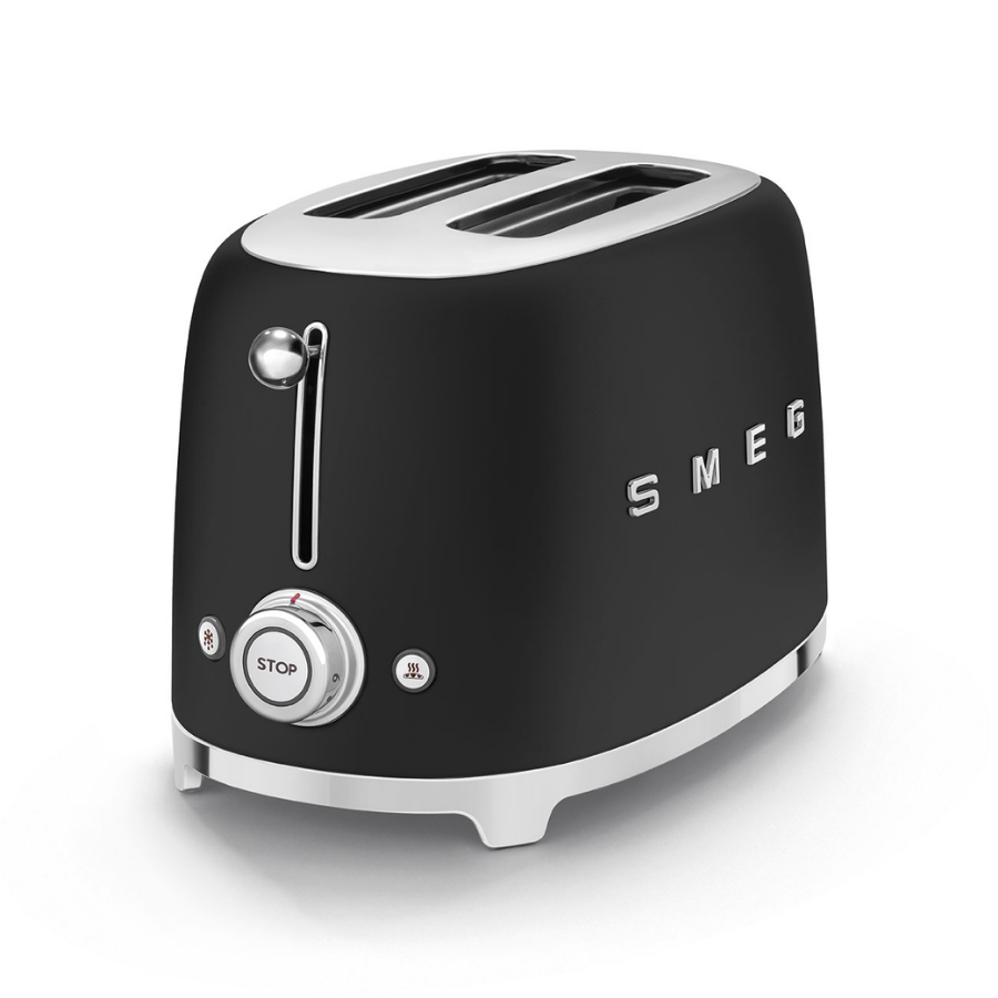 Smeg  2x1 TSF01BLMEU Mat Siyah Ekmek Kızartman Makinasi