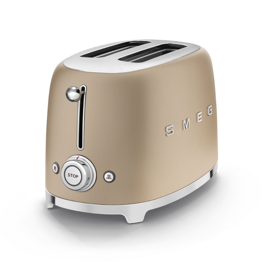 Smeg TSF01CHMEU 2X1 Mat Gold Ekmek Kızartma Makinesi