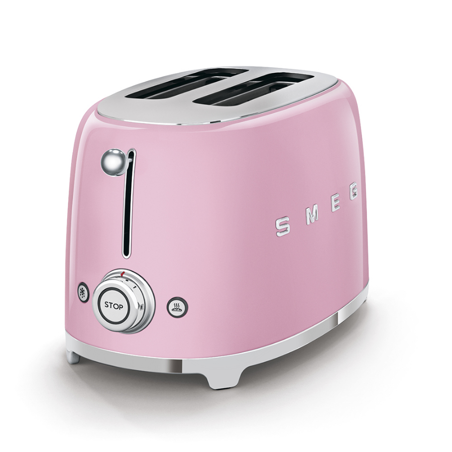 Smeg TSF01PKEU 2x1  Pembe Ekmek Kızartma Makinesi