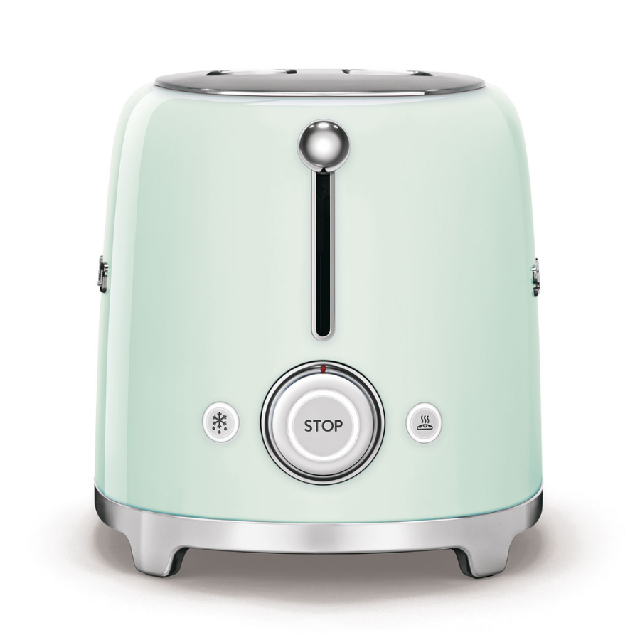Smeg TSF02PGEU 2x2 Pastel Yeşil Ekmek Kızartma Makinesi