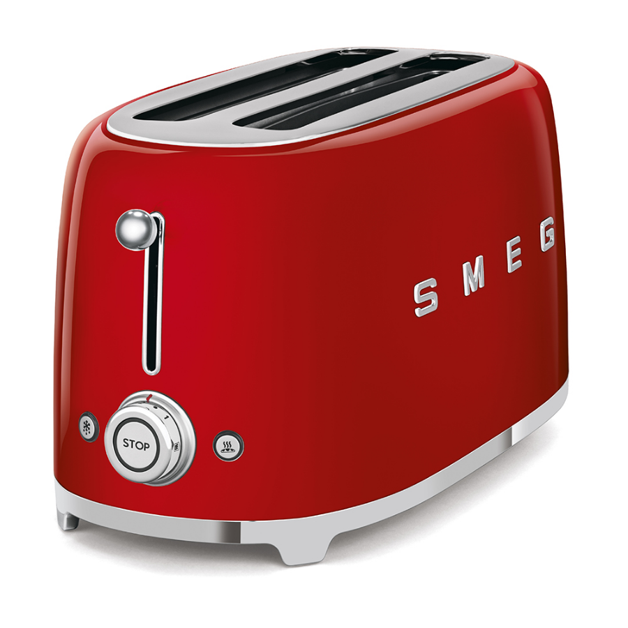 Smeg Tsf02Rdeu 2x2 Kırmızı Ekmek Kızartma Makinesi