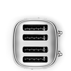 Smeg Tsf03Sseu 4x1 Krom Ekmek Kızartma Makinesi