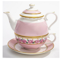 CoM - Shell Garden Floral - Rose Pink  - Tea for One