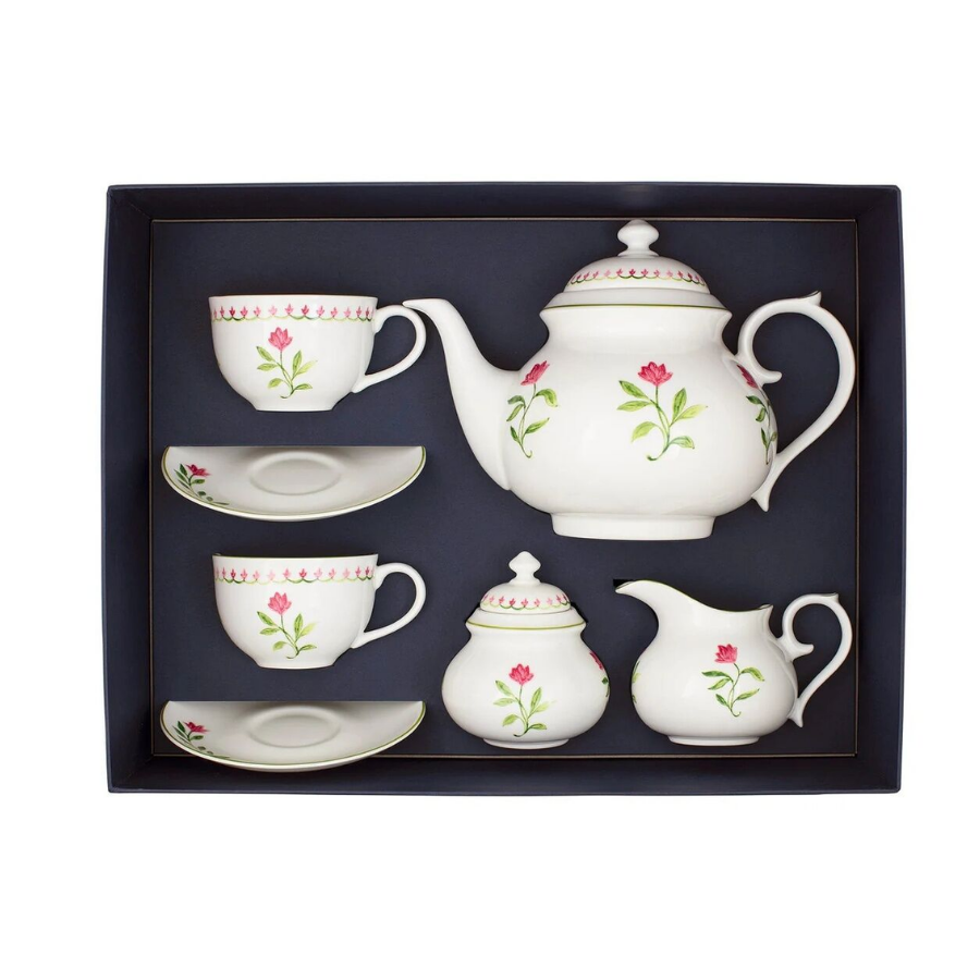 Marguerite Pink Tea for Two Boxed set