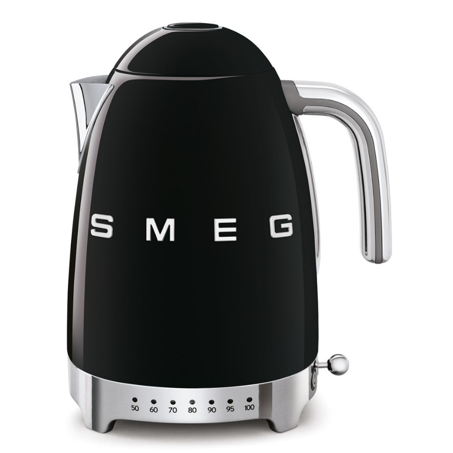 Smeg Klf04Bleu Siyah Isı Ayarlı Kettle