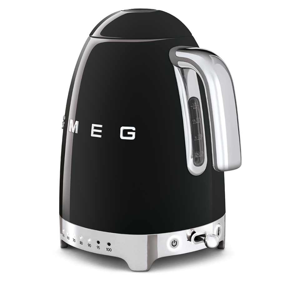 Smeg Klf04Bleu Siyah Isı Ayarlı Kettle