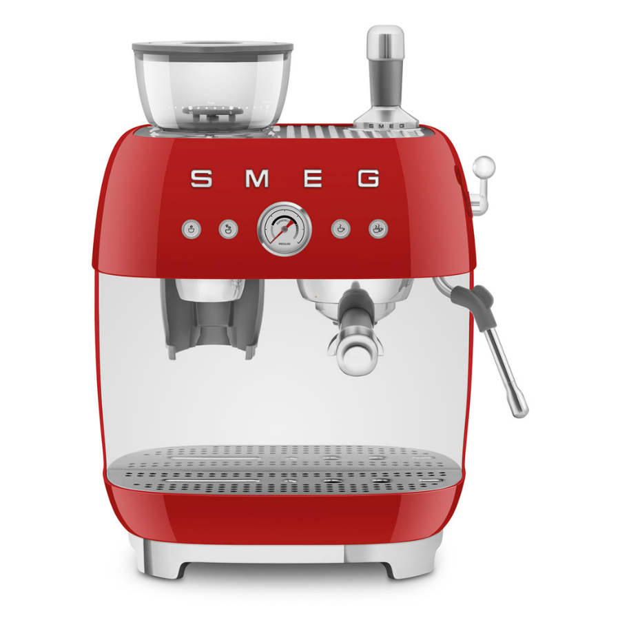 Smeg Egf03Rdeu Kırmızı Öğütücülü Espresso Kahve Makinesi