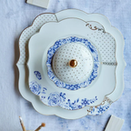 Royal Beyaz Altın Puantiyeli Çorba Tabağı 23,5 cm