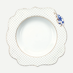 Royal Beyaz Altın Puantiyeli Çorba Tabağı 23,5 cm