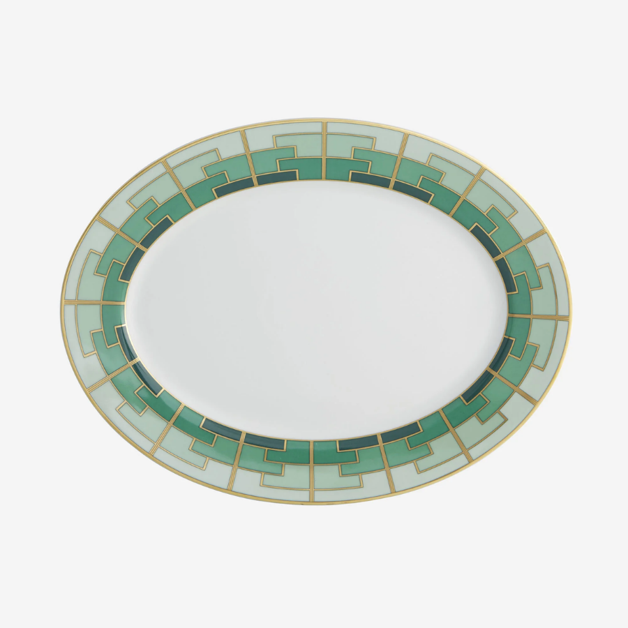 Emerald Oval Tabak 36 cm