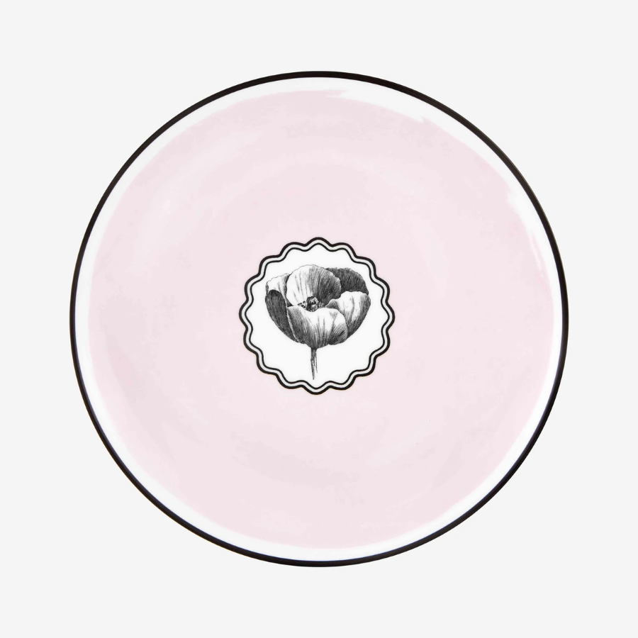 Herbarıae Pembe Kahvaltı Tabağı 23 cm