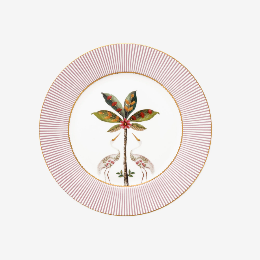 La Majorelle Pembe Kuşlu Tabak 21 cm