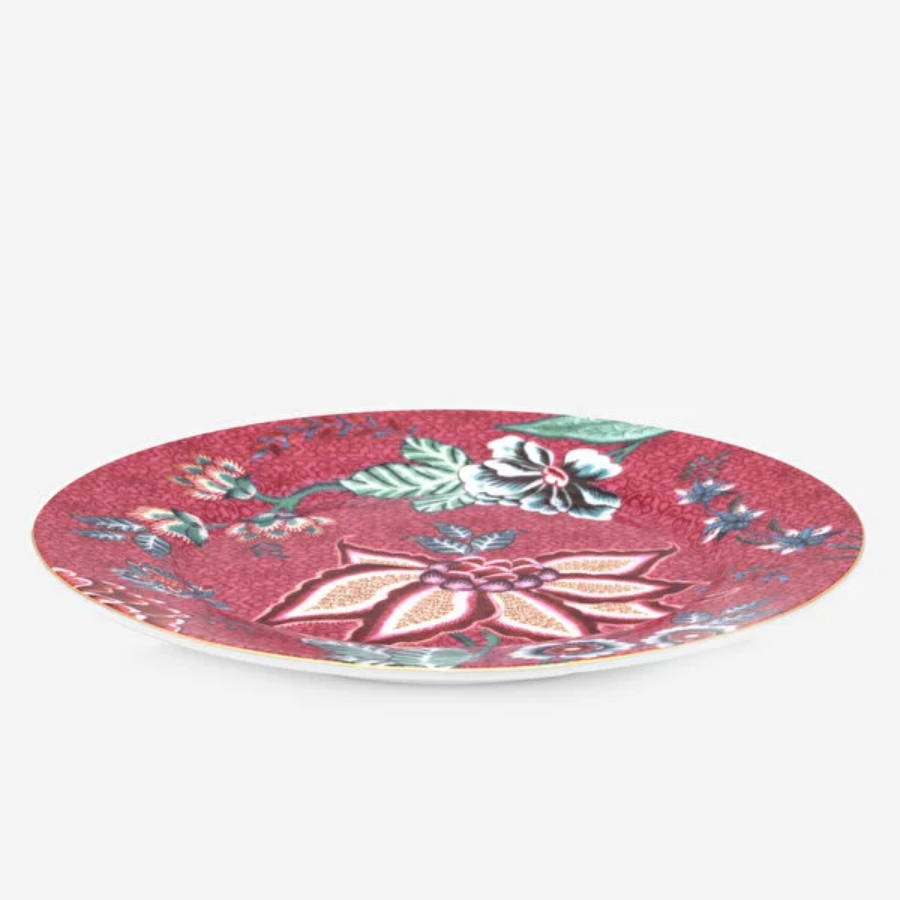 Flower Festival Kırmızı Tabak 17 cm