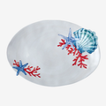 Mercan Beyaz Oval Servis Tabağı 43 cm