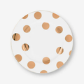 Dot Delight  Altın / Beyaz Tabak 23 cm