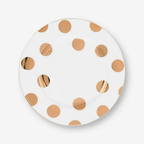 Dot Delight  Altın / Beyaz Tabak 23 cm
