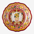 Capri Kırmızı Vazo Desenli Servis Kasesi 35cm