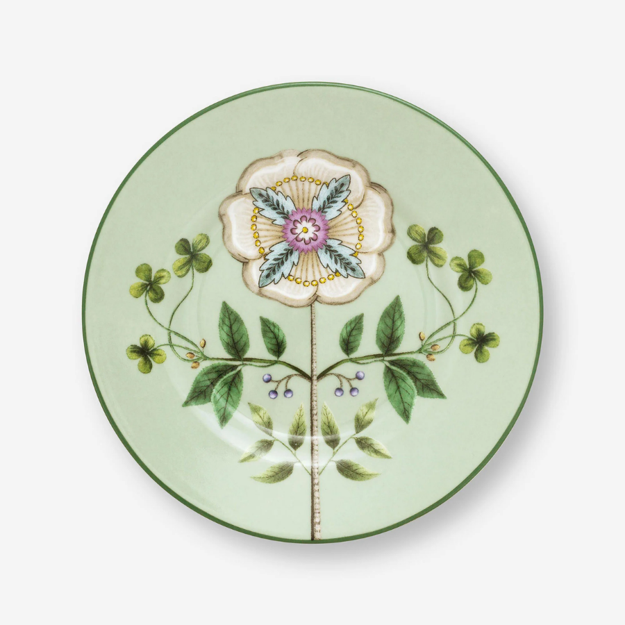 Lily & Lotus Yeşil Petit Four Tabağı 12 cm
