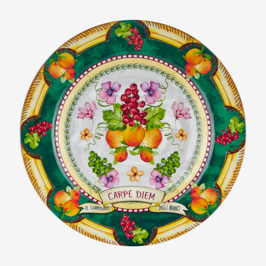 Carpe Diem Meyve Bahçesi Yemek Tabağı 28cm
