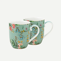 Jolie İkili Mavi Küçük Mug Seti 145 ml.