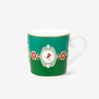 Love Birds Yeşil Renkli Madalyon Desenli Mug 250 ml