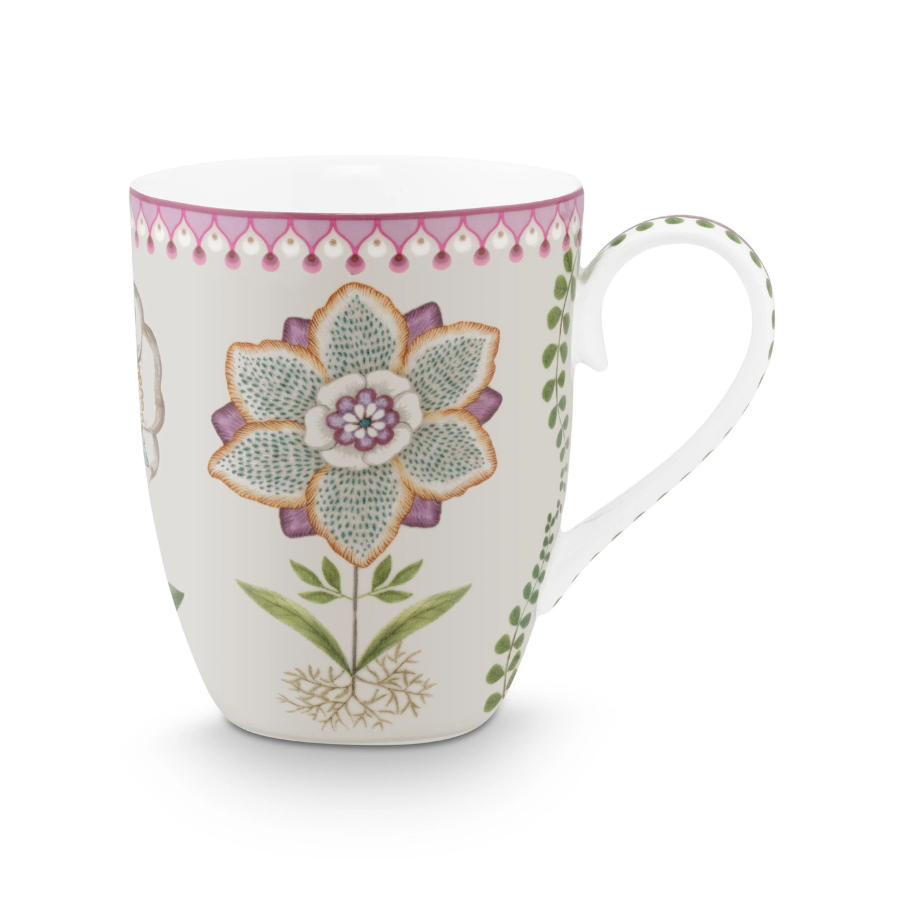 Lily & Lotus Çiçekli Büyük Mug 350 ml.