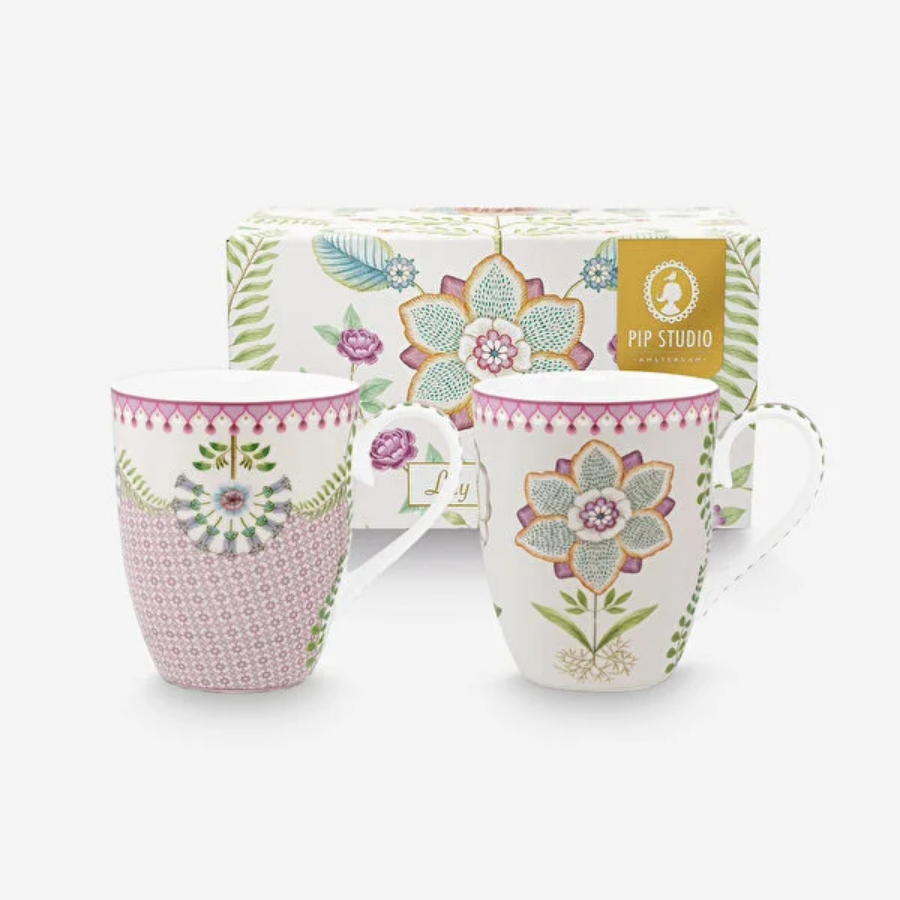 Lily & Lotus İkili  Büyük Mug Seti 350 ml.