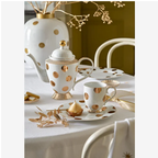 Dot Delight  Altın / Beyaz Mug 350 ml