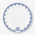 Beyaz Porselen Petit Four Tabağı 12 Cm Blue Bird