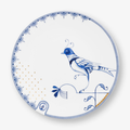 Beyaz Porselen Pasta Tabağı 18 Cm Blue Bird