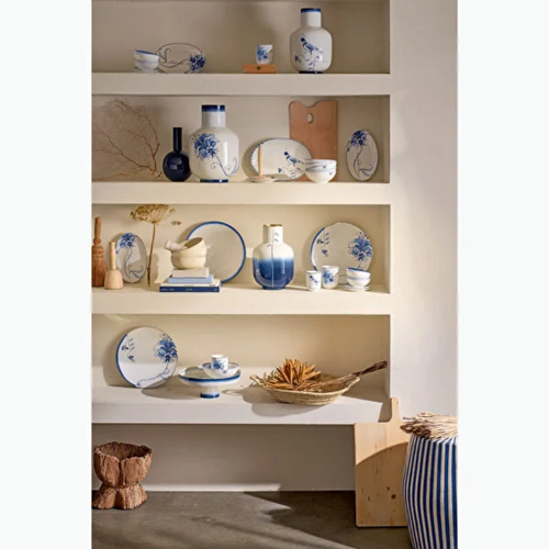 Beyaz Porselen Yemek Tabağı 25,5 Cm Blue Bird