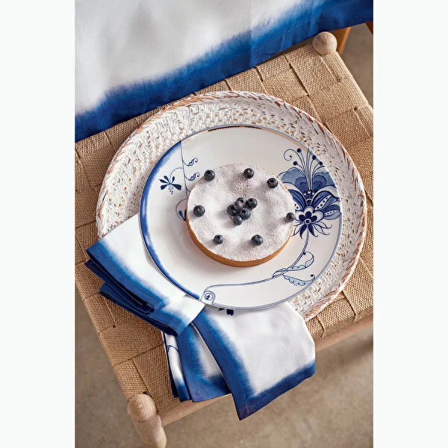 Beyaz Porselen Kahvaltı Tabağı 23 Cm Blue Bird