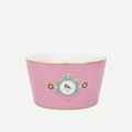 Love Birds Pembe Madalyon Desenli Kase 15 cm