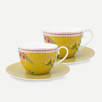 La Majorelle Sarı Porselen Çay Fincan Seti 280 Ml
