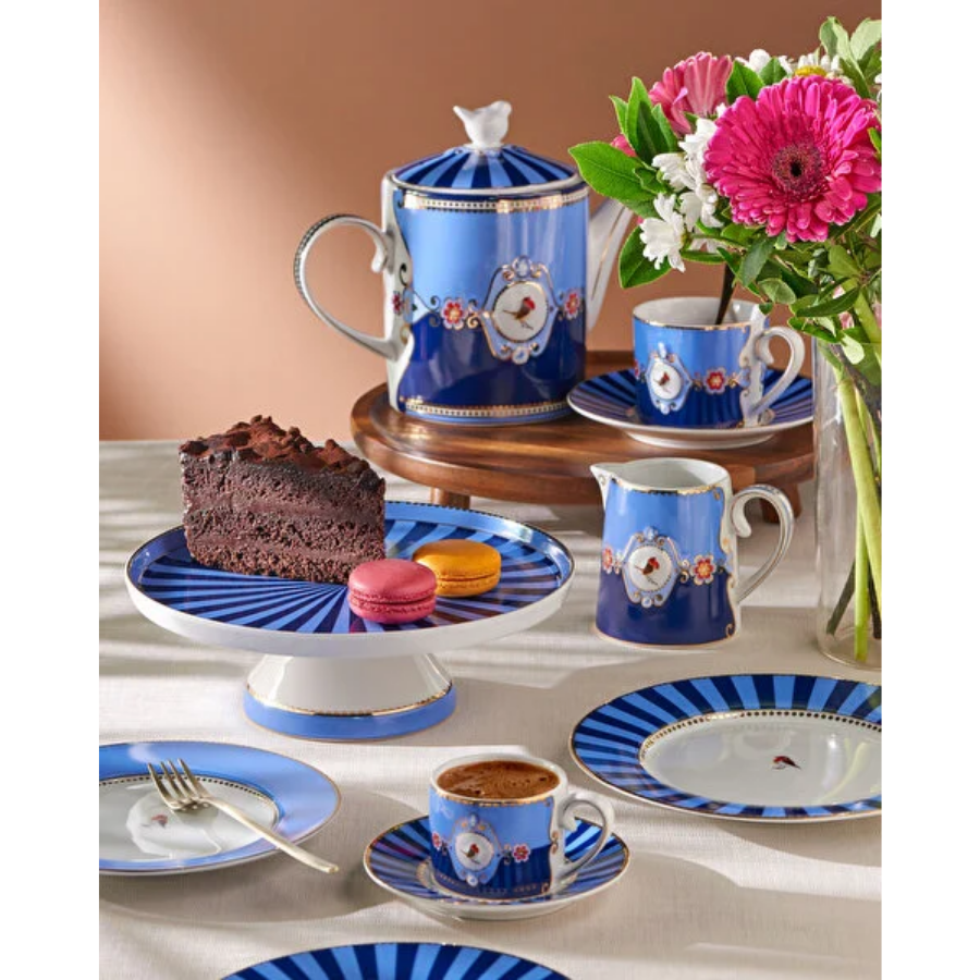 Mavi Porselen Demlik 1300 Ml Love Birds