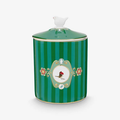Love Birds Yeşil Porselen Saklama Kabı 1300 Ml
