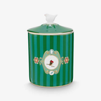 Love Birds Yeşil Porselen Saklama Kabı 1300 Ml