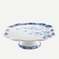 Royal Beyaz / Mavi Mini Kek Standı 24 cm