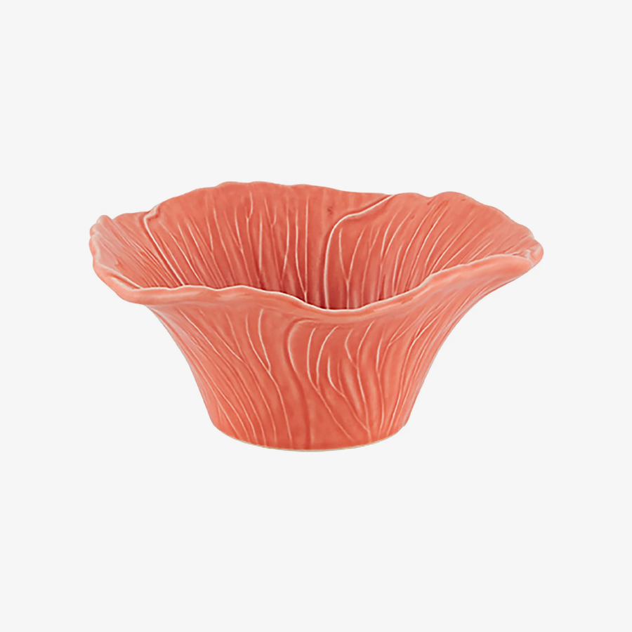 Maria Flor Çiçekli Turuncu Kase 15,5 cm