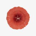 Maria Flor Çiçekli Turuncu Tabak 22 cm