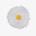 Maria Flor Çiçekli Beyaz Tabak 23 cm