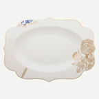Royal Beyaz Oval Tepsi 40 cm